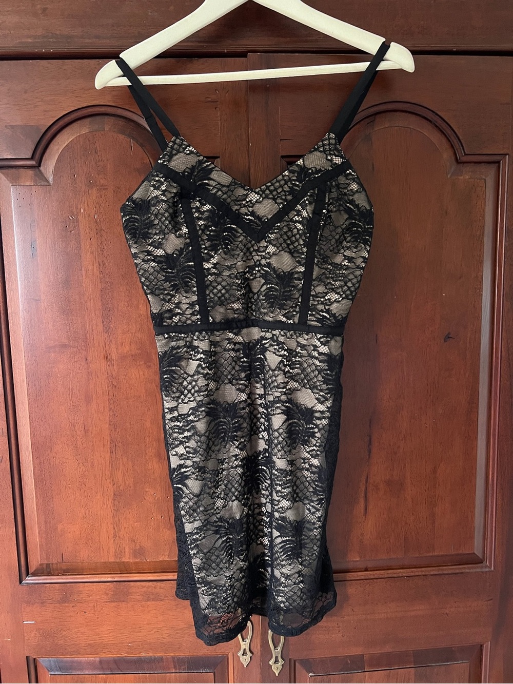 Ali & Jay Los Angeles Black and Nude Lace Dress